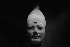 Torino gezilecek yerler Mısır Müzesi antik Mısır heykel başı - Turin Egyptian Museum ancient head of the statue