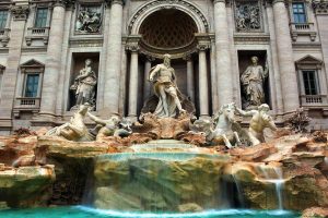 Ünlü Roma Trevi çeşmesi fotoğrafları - Rome Trevi or love fountain photos