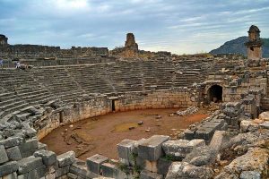 Xanthos antik kenti fotoğrafları antik tiyatro - Xanthos photos ancient theatre